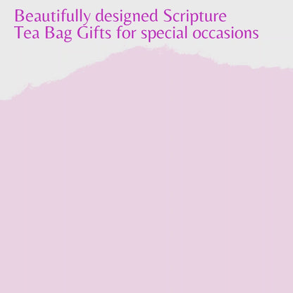 Personalized Womens Bible Retreat Gifts with Scripture Tea in Lavender (Set of 5)