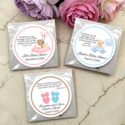 Baby Shower Tea Party Favors with Scripture Tea (Set of 20)