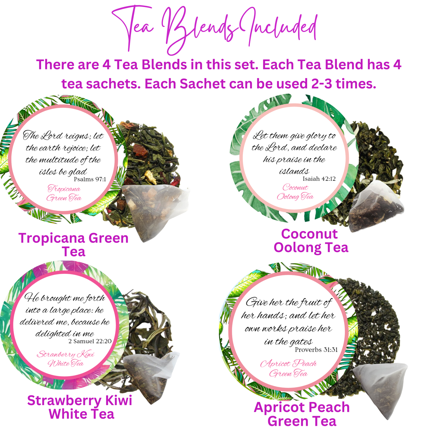 Isles of Praise and Redemption Summer Tea Bag Tin Gift Set