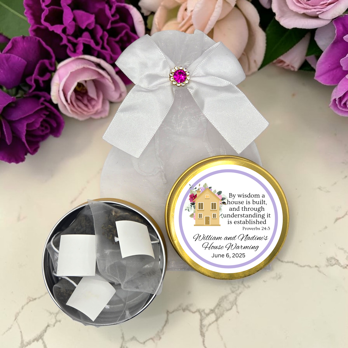 Housewarming Favors with Scripture Tea (Set of 10)