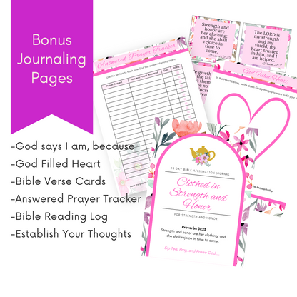Clothed in Strength and Honor Daily Reflection Journal (Digital Download)