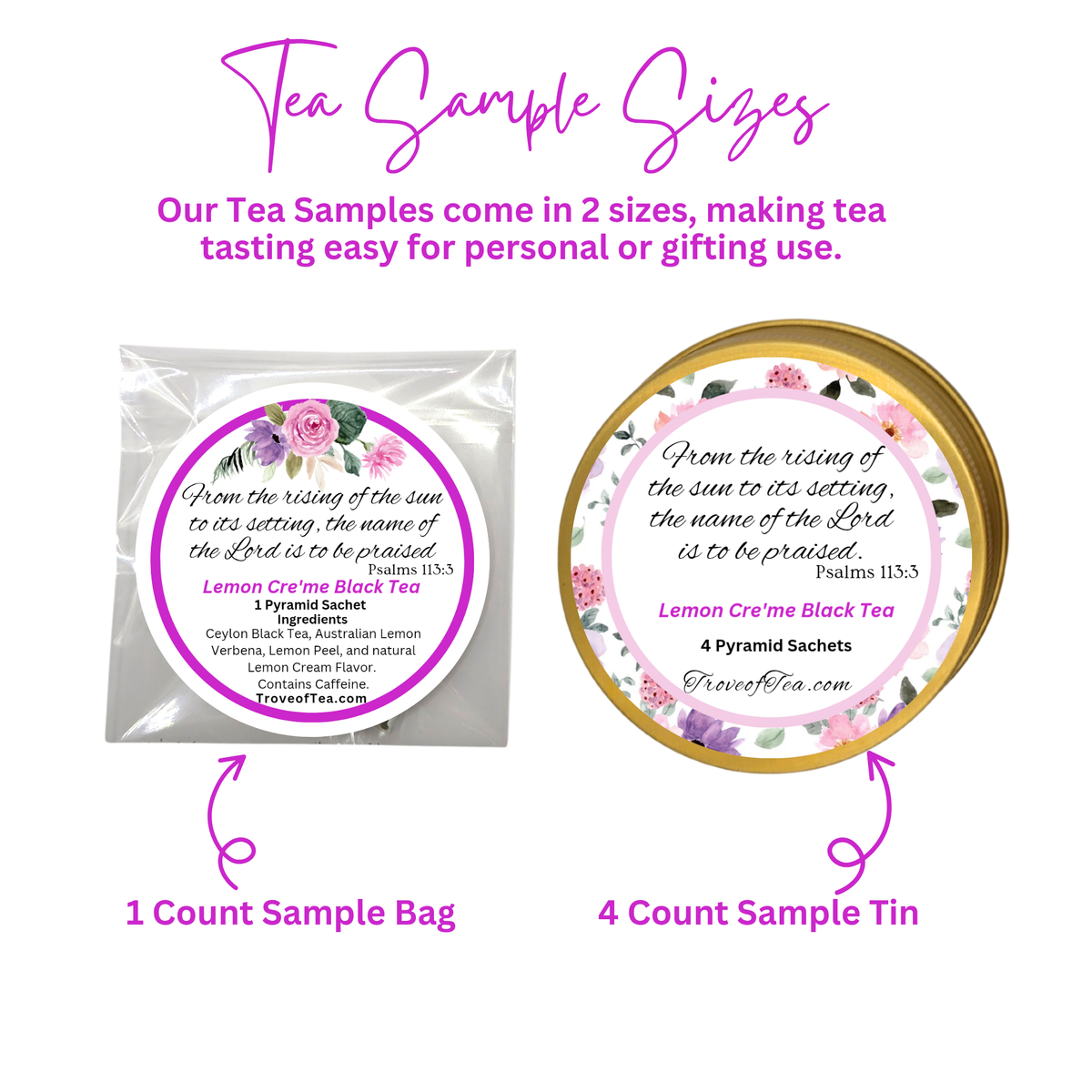 Lemon Cre'me Black Tea Samples