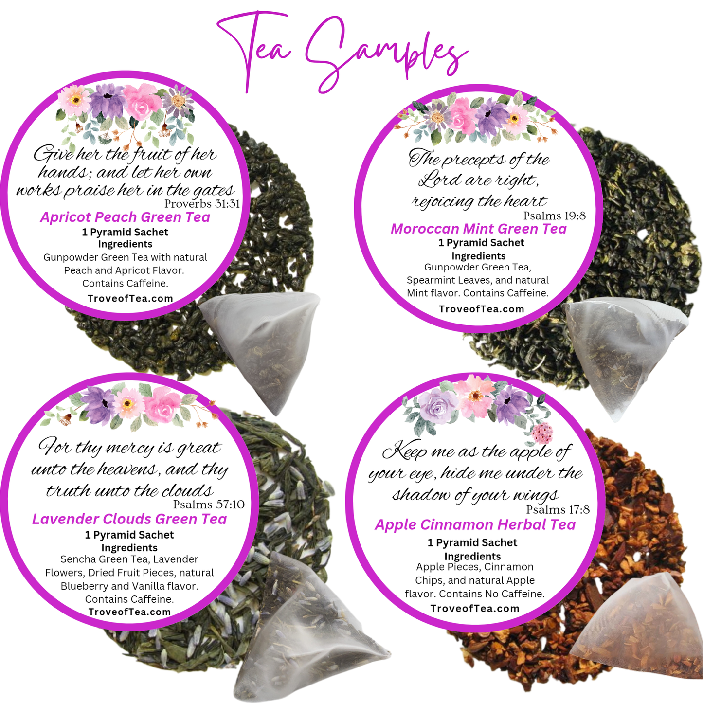 Taste and See Bible Tea Party Kit with Bible Verse Tea (32 Count)
