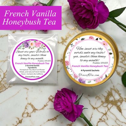 French Vanilla Honeybush Herbal Tea Samples