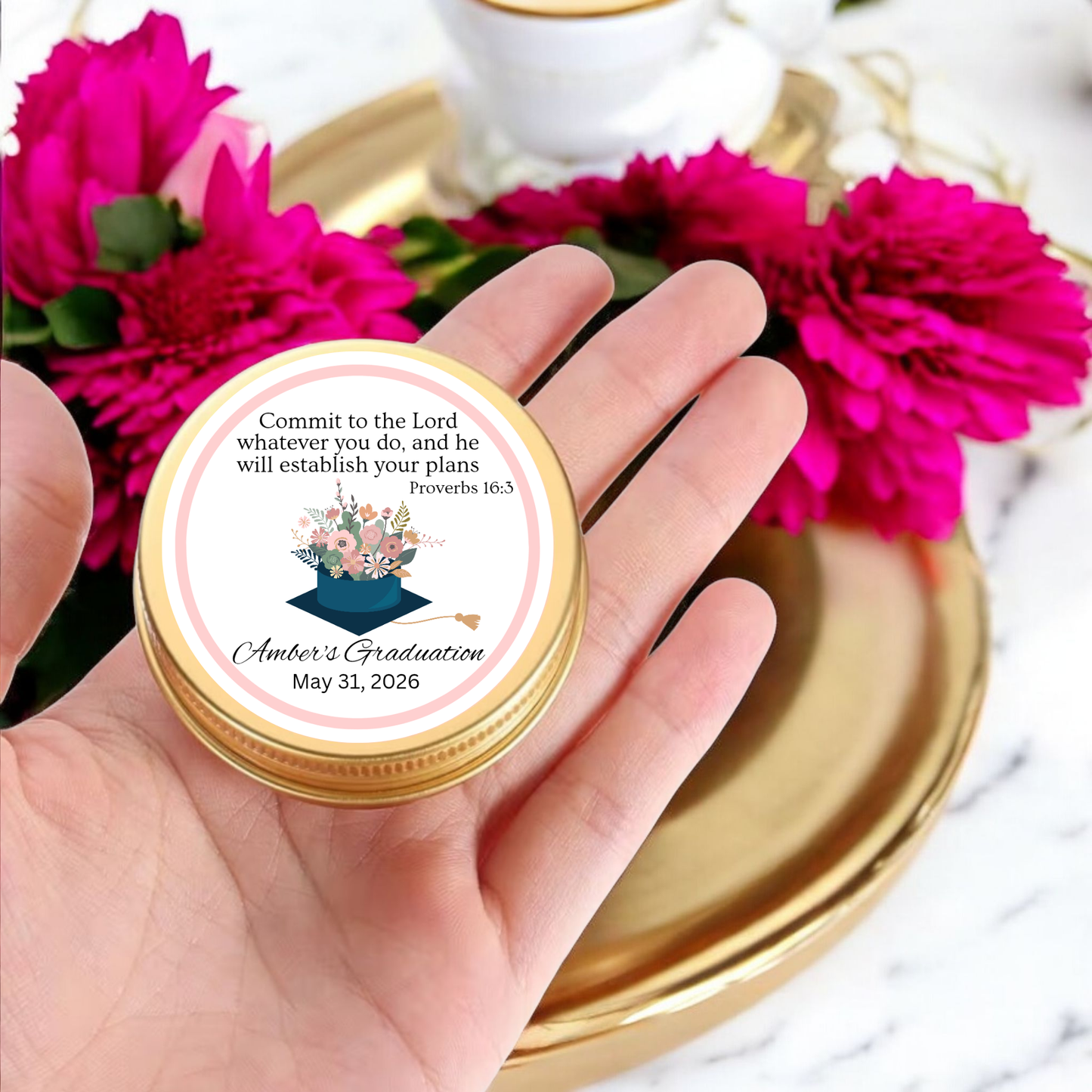 Floral Graduation Party Favor (Set of 10)