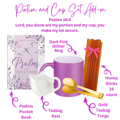 Resting in God Herbal Tea Sampler Gift Set with Scripture Tea Bags