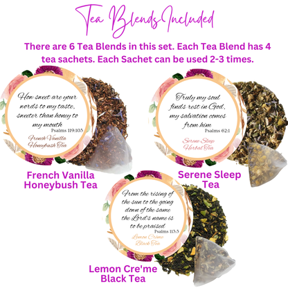 Thanksgiving and Praise Bible Verse Tins of Tea Gift Set