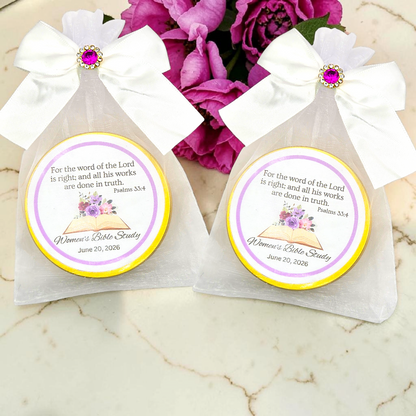 God's Word Bible Verse Tea Tin Favors for Women's Prayer Breakfast (Set of 10)