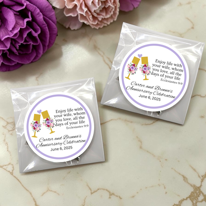 Glass Anniversary Bible Tea Bags as Party Favors (Set of 20)