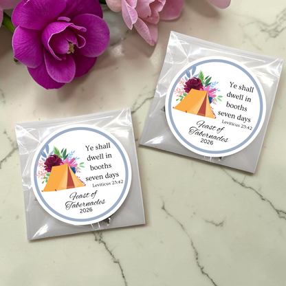 Feast of Tabernacles: Biblical Scripture Tea Bag Favors  (Set of 20)