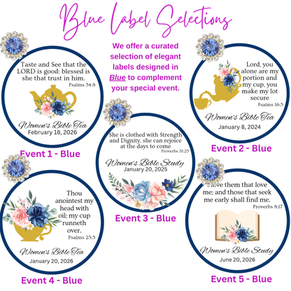 Sakura Flower Teaspoon Favors with Tea and Bible Verses (Set of 8)