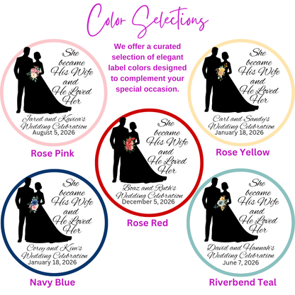 Loved Woman Silhouette Wedding Biblical Tea Bag Favors (Set of 20)
