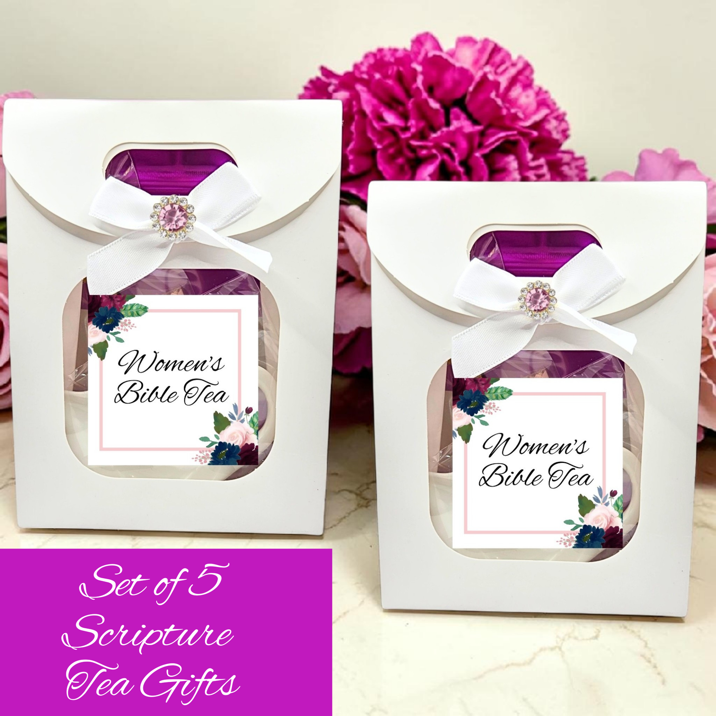 Custom Prayer Breakfast Gifts for Women's Ministry in Navy (Set of 5)