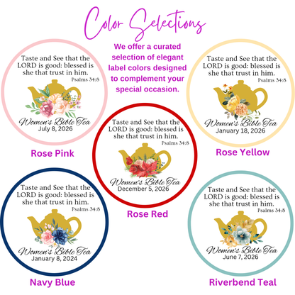 Teapot Women's Bible Study Tea Bag Party Favors (Set of 20)
