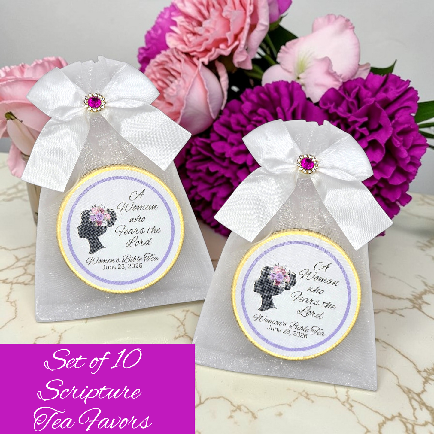 Fear the Lord Prayer Group Bible Tea Favors in Mini Tins (Set of 10)
