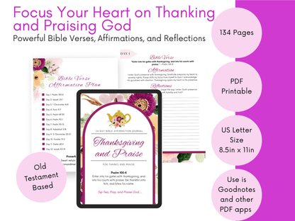 Thanksgiving and Praise Bible Verse Tins of Tea Gift Set