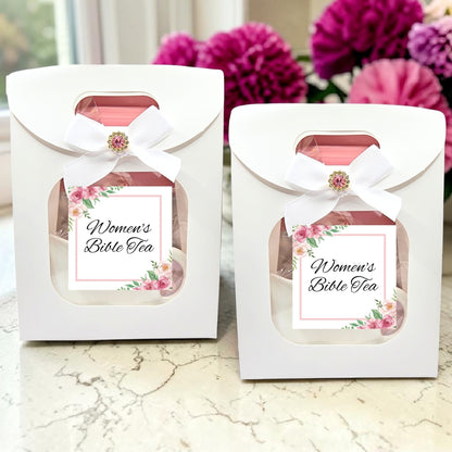 Personalized Womens Ministry Gifts for Ladies Tea Party in Pink (Set of 5)