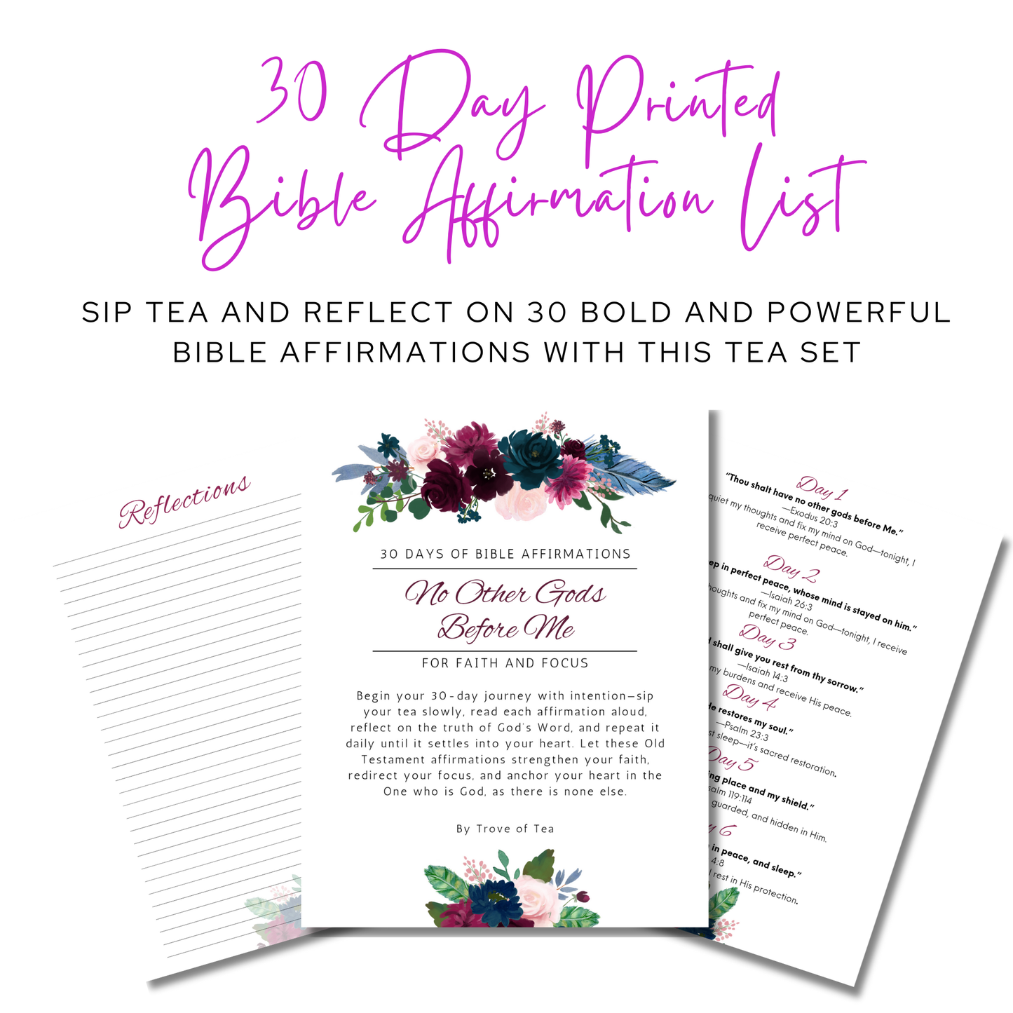 No Other Gods Before Me Tea Set