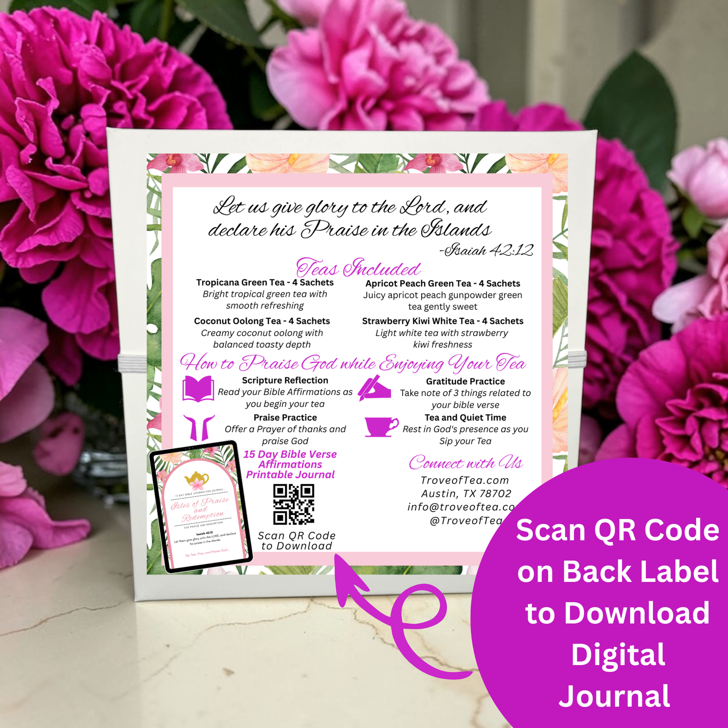 Isles of Praise and Redemption Summer Tea Bag Tin Gift Set