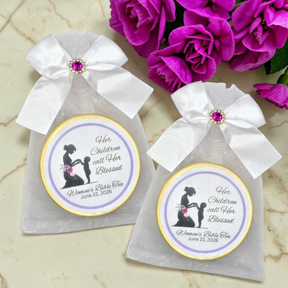 Blessed Woman Prayer Circle Bible Tea Party Favors (Set of 10)