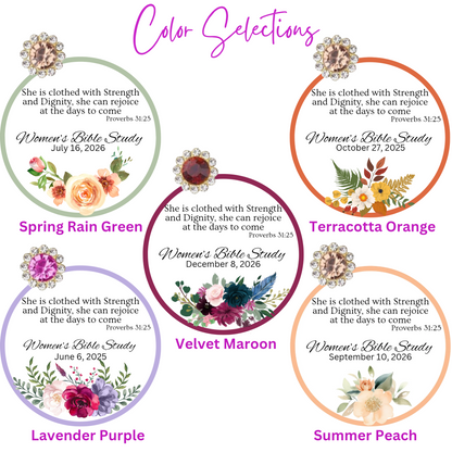 Bottom Floral Tea Party Favors for Ladies with Meditation Tea (Set of 10)