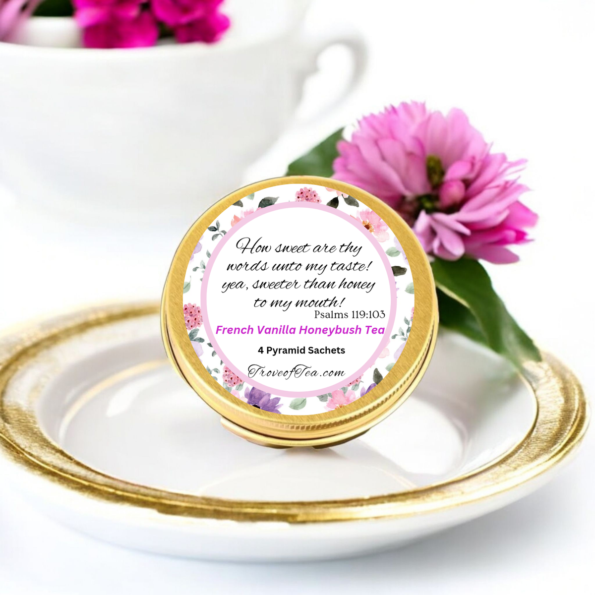 French Vanilla Honeybush Herbal Tea Samples