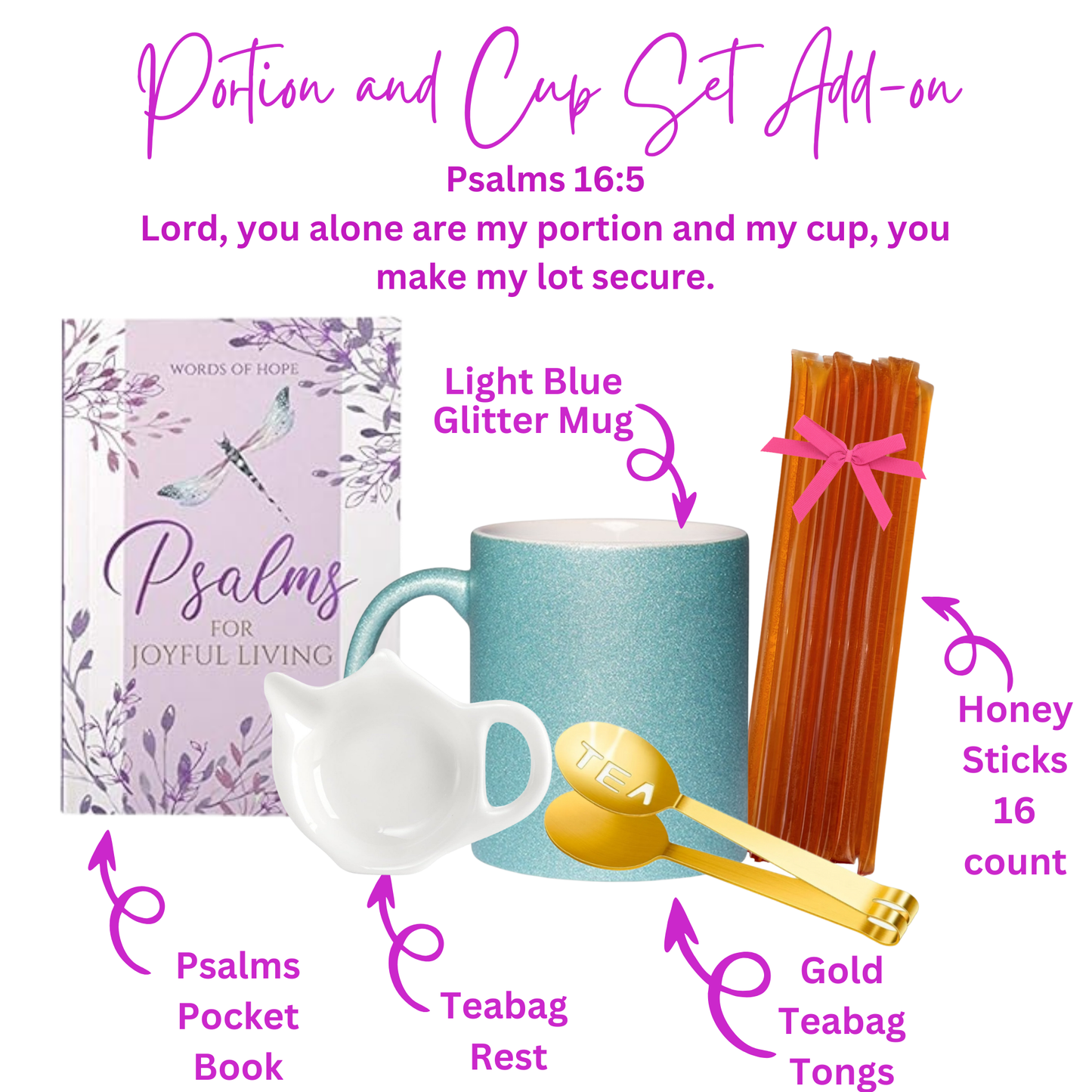 Godly Woman of Peace Green Tea Sampler Gift with Bible Verse Tins of Tea