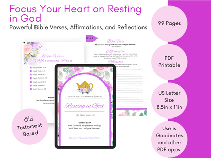 Resting in God Herbal Tea Sampler Gift Set with Scripture Tea Bags