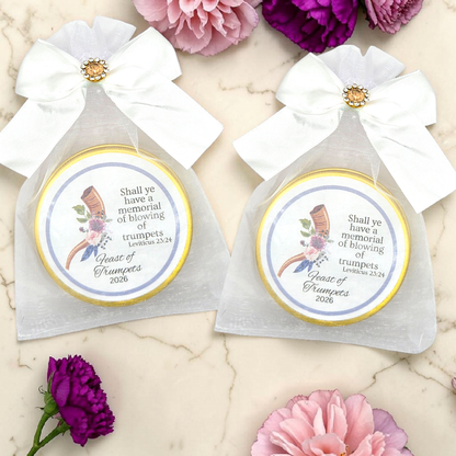 Feast of Trumpets: Personalized Bible and Tea Tin Favors (Set of 10)