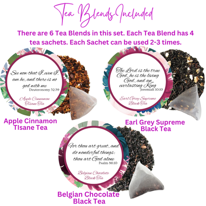 No Other Gods Before Me Bible Verse Tins of Tea Gift Set