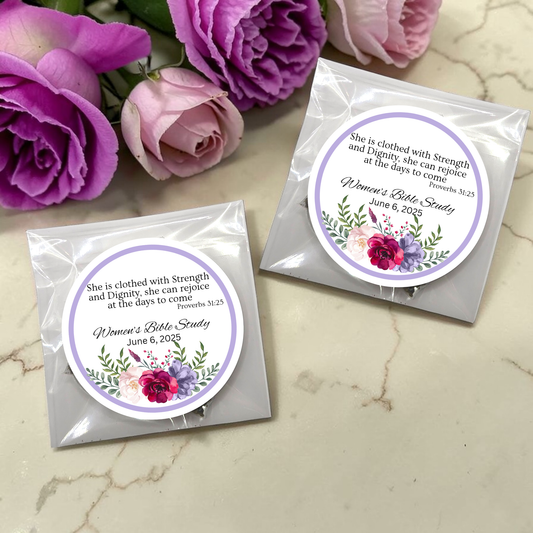 Bottom Floral Ladies Bible Tea Bag Party Favors (Set of 20)