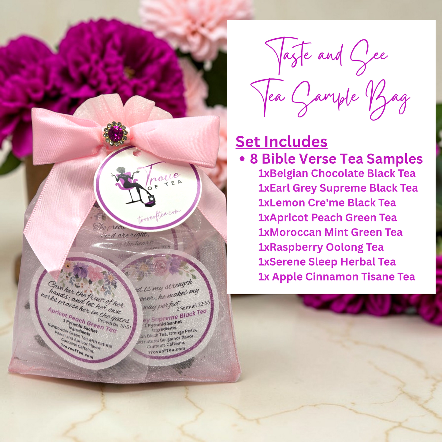 Taste and See Scripture Tea Bags Sampler Set
