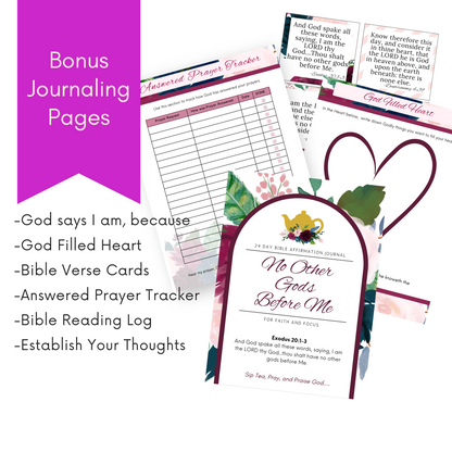 No Other Gods Before Me Prayer Journal for Women (Digital Download)
