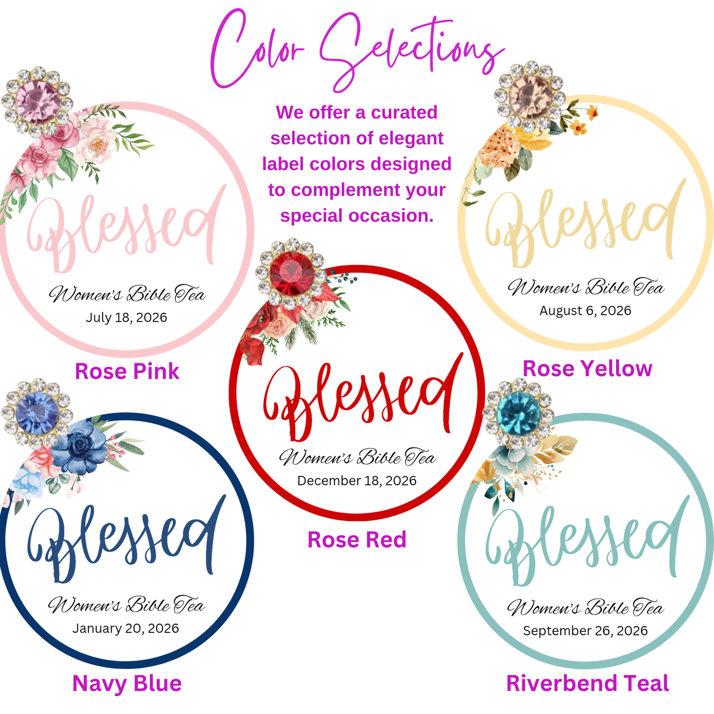 Blessed Bible Tea Party Favors for Prayer Circle and Women's Conference (Set of 10)
