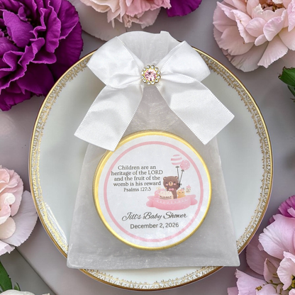 Baby Shower Bible Tea Bag Party Favors in Mini Tins (Set of 10)