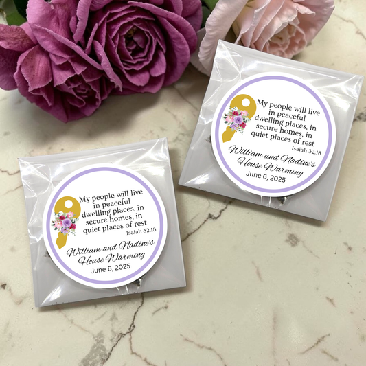 Key Housewarming Party Favors with Meditation Tea (Set of 20)