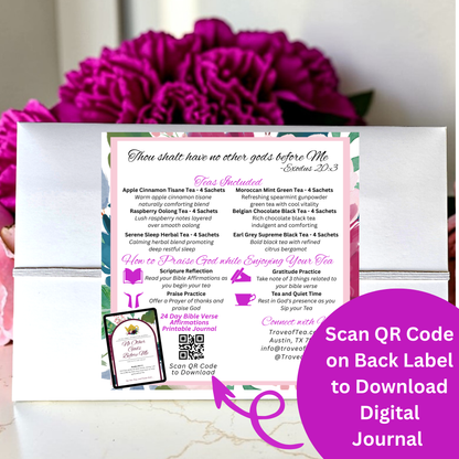 No Other Gods Before Me Bible Verse Tins of Tea Gift Set