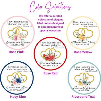 Heart Wedding Scripture Verse Tea Bag Party Favor (Set of 20)