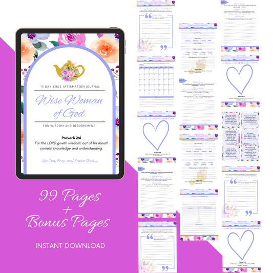 Wise Woman of God Women’s Daily Devotional Journal (Digital Download)