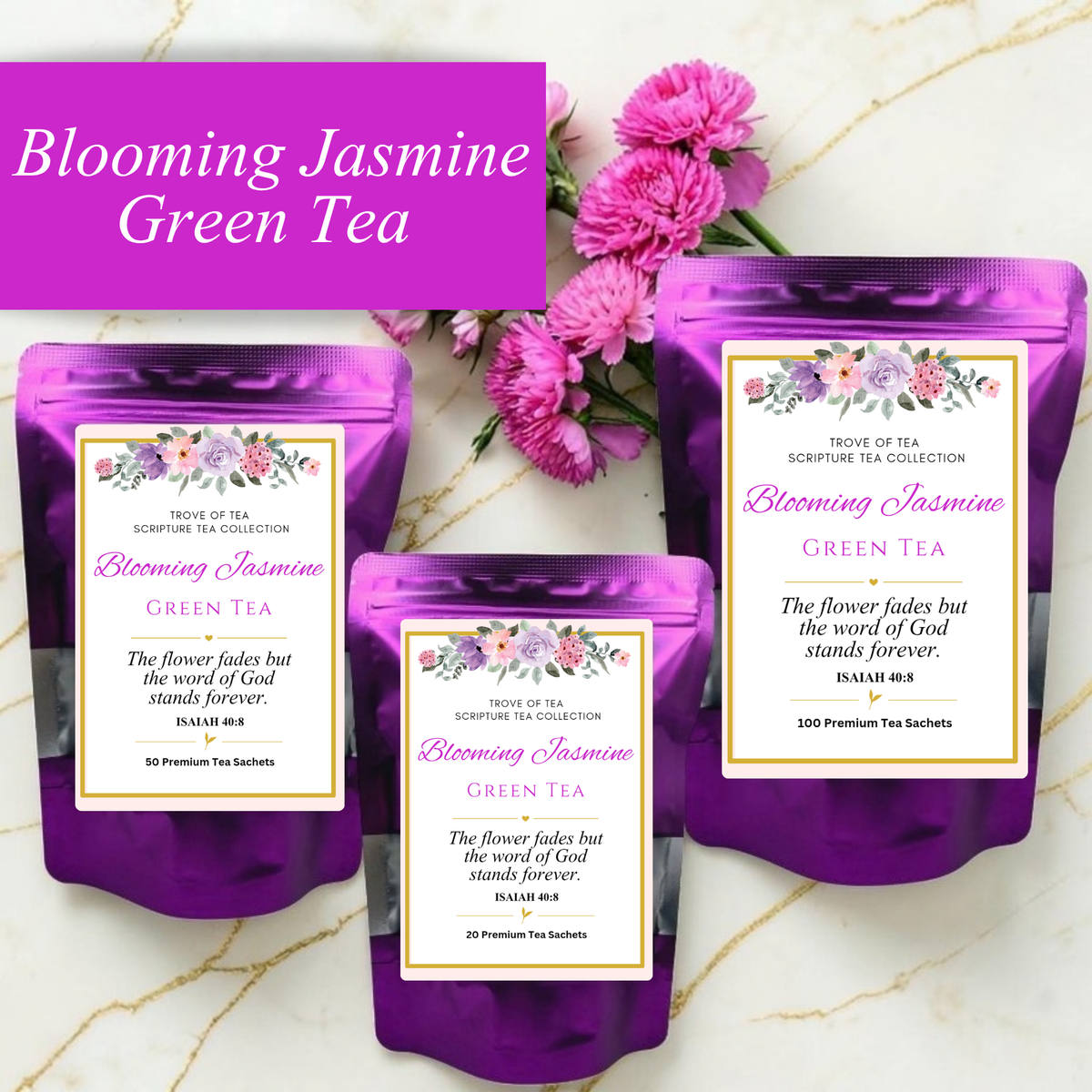 Blooming Jasmine Green Tea Refill Bags