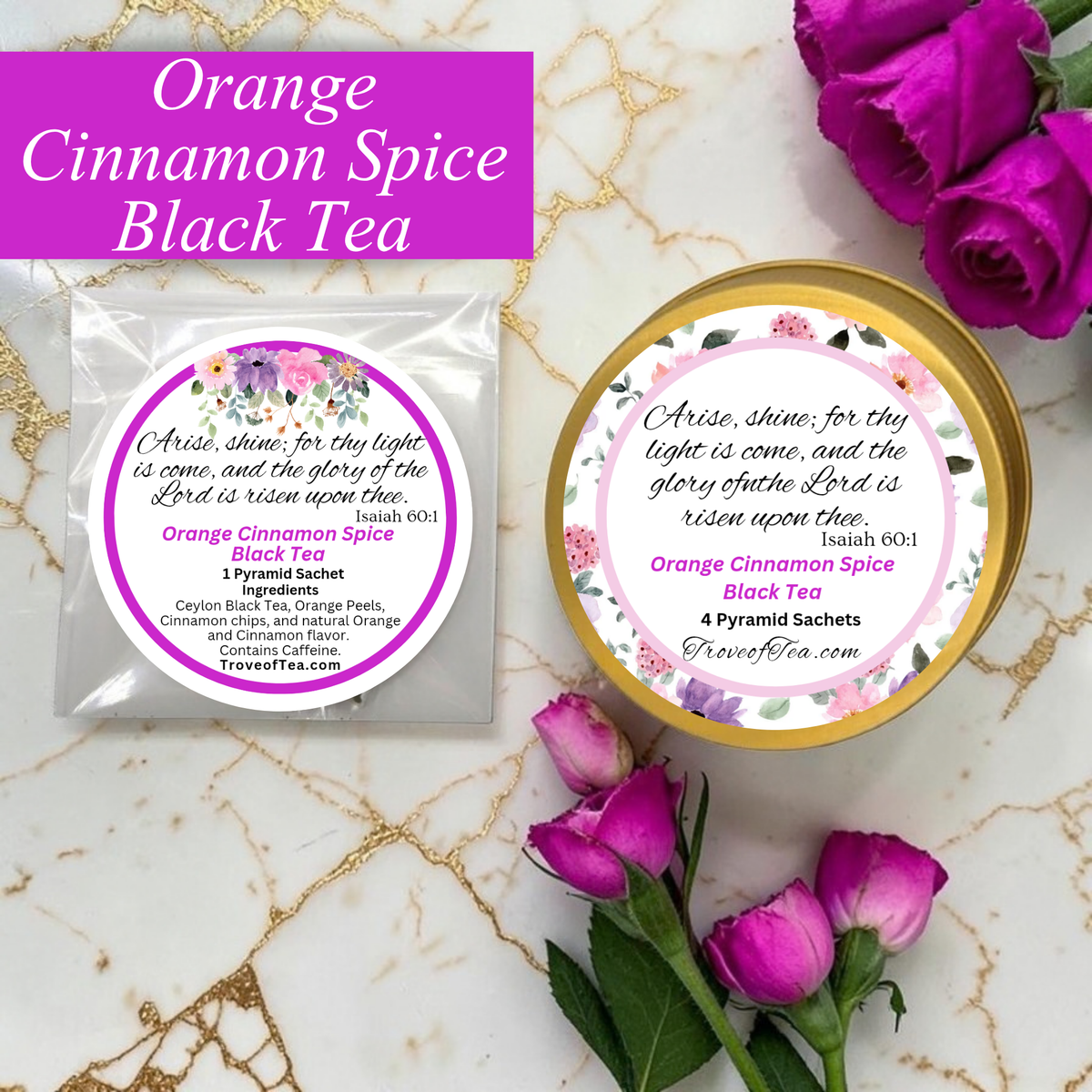 Orange Cinnamon Spice Black Tea Samples