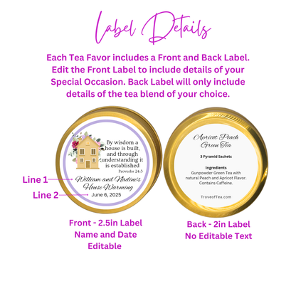 Housewarming Favors with Scripture Tea (Set of 10)