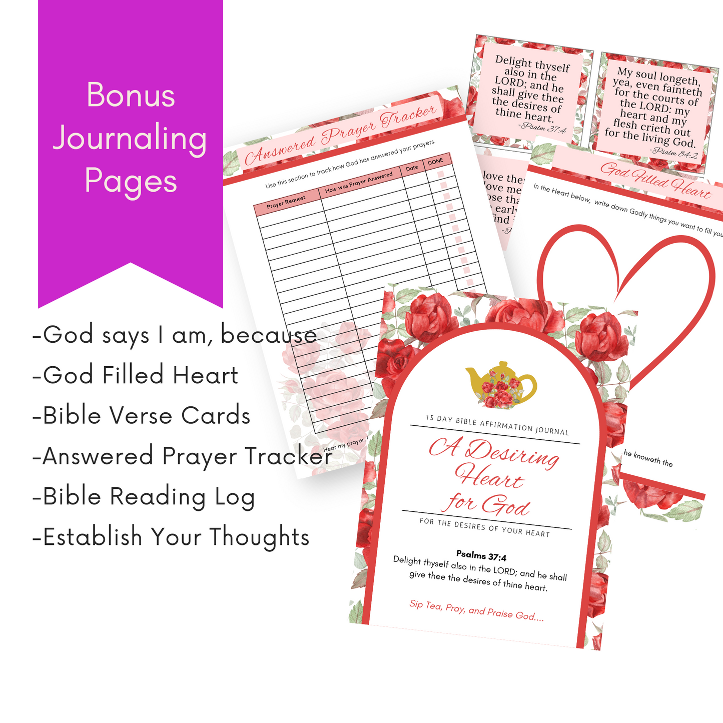 A Desiring Heart For God Bible Reflection Journal (Digital Download)