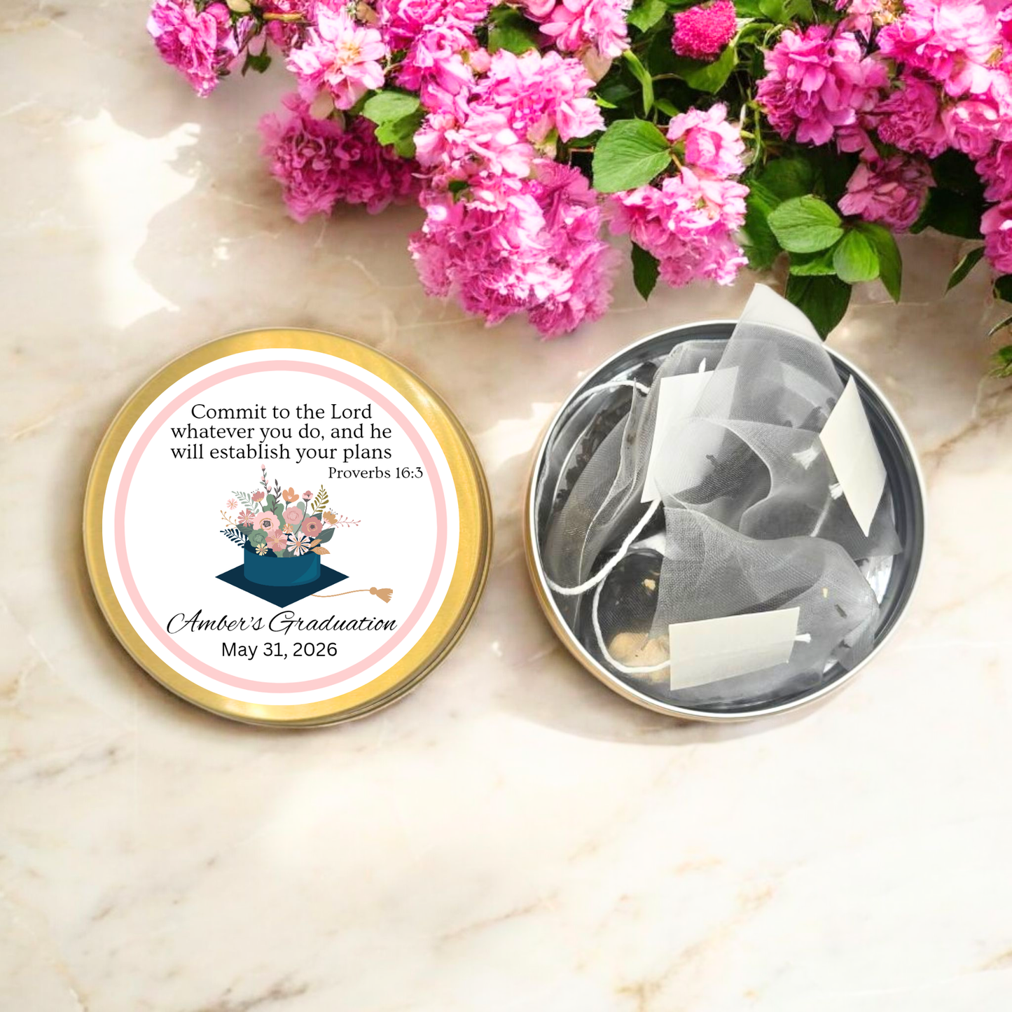Floral Graduation Party Favor (Set of 10)