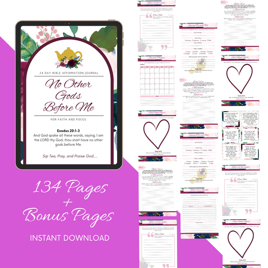 No Other Gods Before Me Prayer Journal for Women (Digital Download)