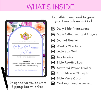 Wise Woman of God Women’s Daily Devotional Journal (Digital Download)