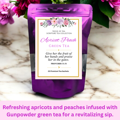Apricot Peach Green Tea Refill Bags