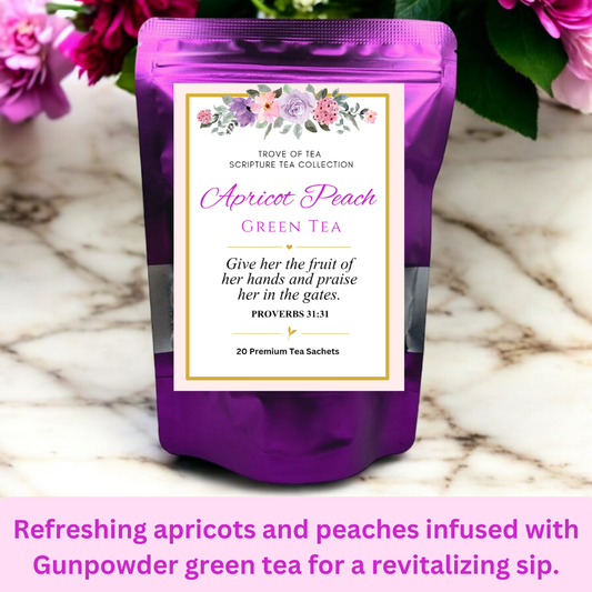 Apricot Peach Green Tea Refill Bags