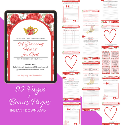 A Desiring Heart For God Bible Reflection Journal (Digital Download)