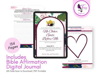 No Other Gods Before Me Bible Verse Tins of Tea Gift Set